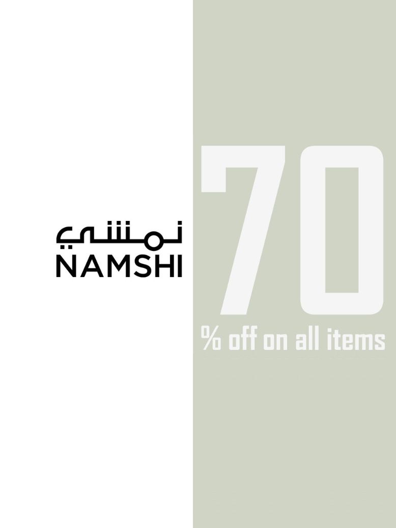 Namshi 70 percent off poster